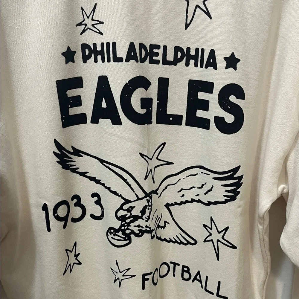 Philadelphia Eagles Graphic Crewneck Sweatshirt - New XS - Picture 2 of 5